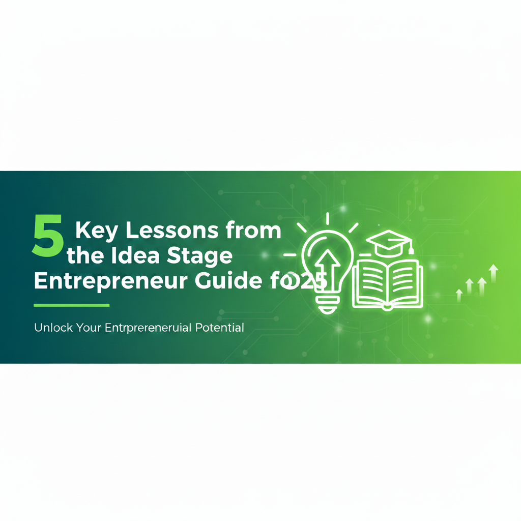 5 key lessons from the idea stage entrepreneur guide for 2025. Learn how to validate, plan, and grow your startup with clarity and confidence.